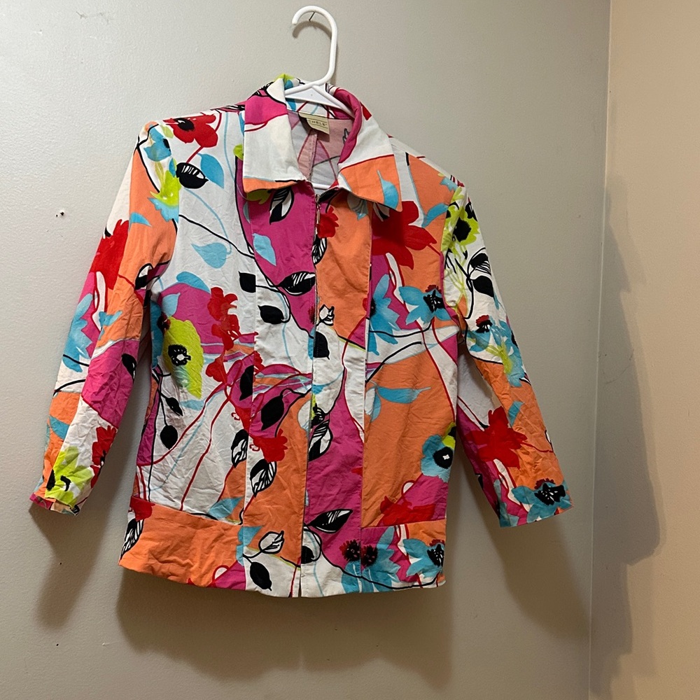 Michele Multicolor Floral Blazer Jacket